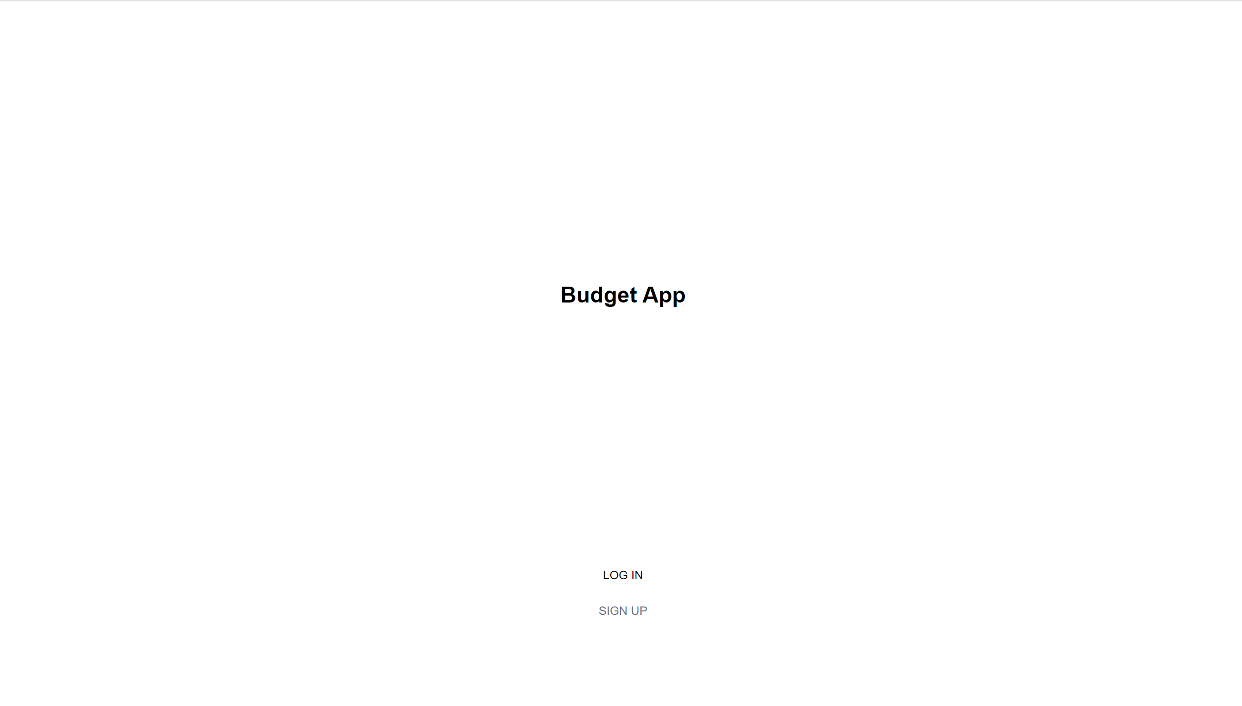 Budget App